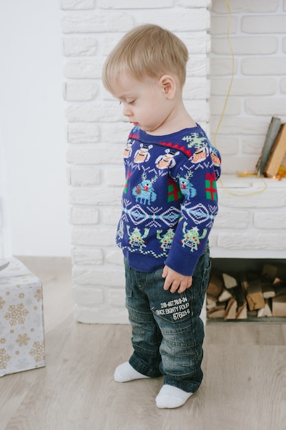 boy with gift box