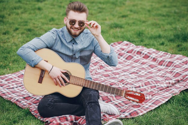 Boy with a guitar