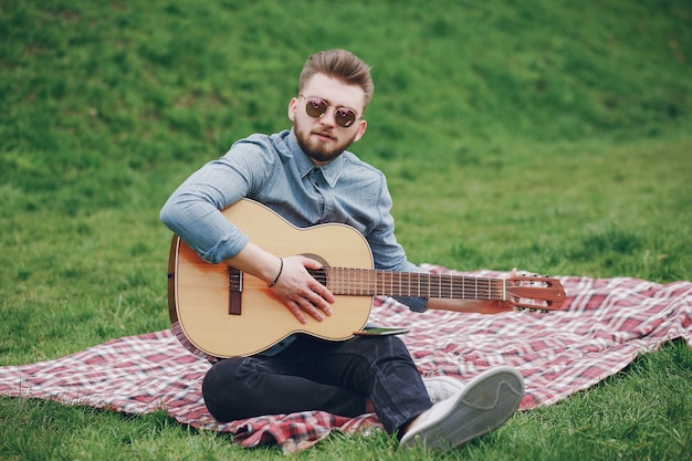 Boy with a guitar