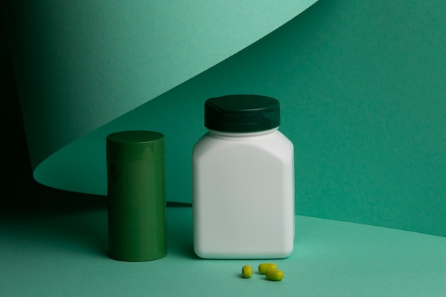 Free photo brain booster pills still life