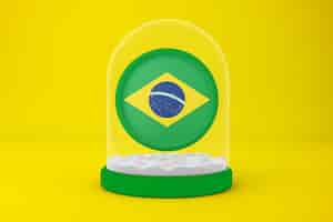 Бесплатное фото Бразилия глобус