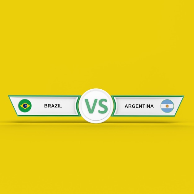 Free photo brazil vs argentina match
