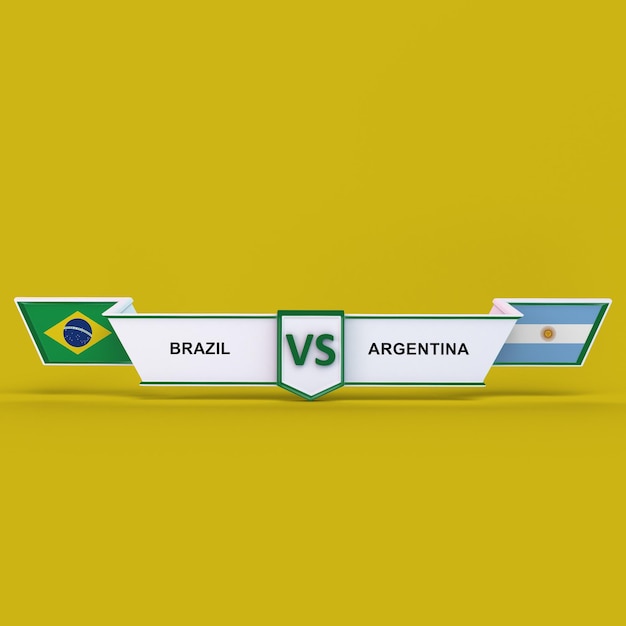 Free photo brazil vs argentina