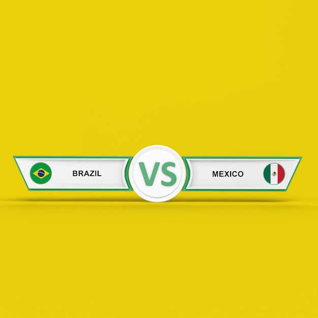 Foto gratuita partita brasile vs messico