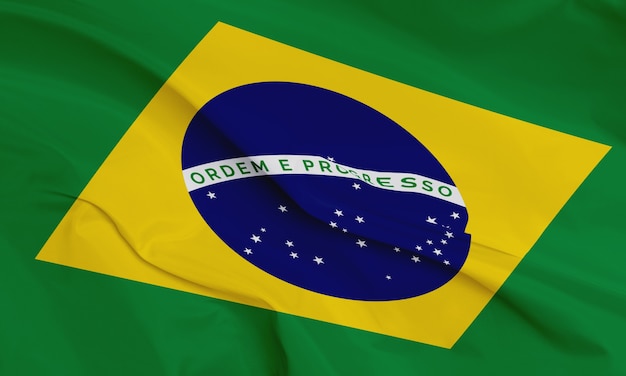 Free photo brazilian flag composition