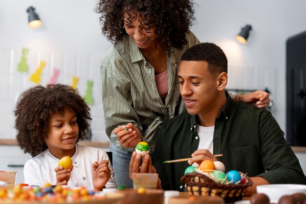 Brazilian people celebrating easter