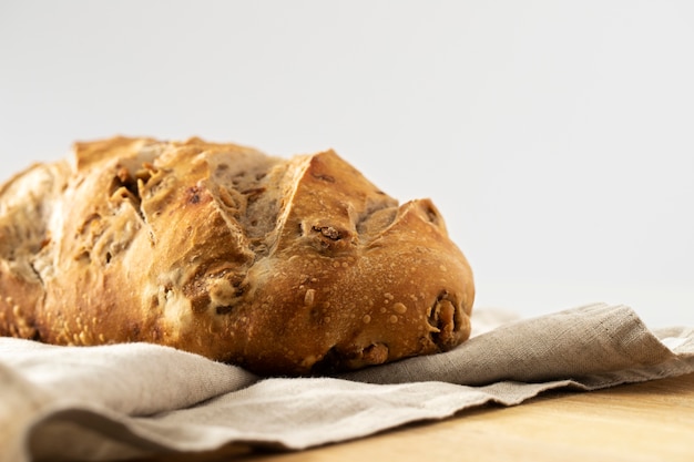 Free photo bread on cloth