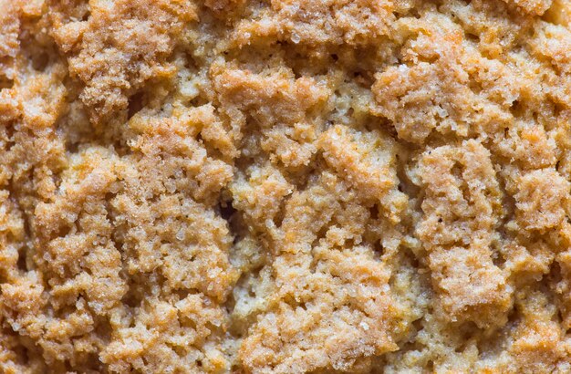 Bread crust extreme close up