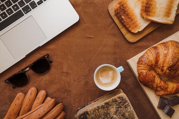 Breakfast with other decorative items for father's day