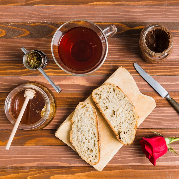 Breakfast with tea