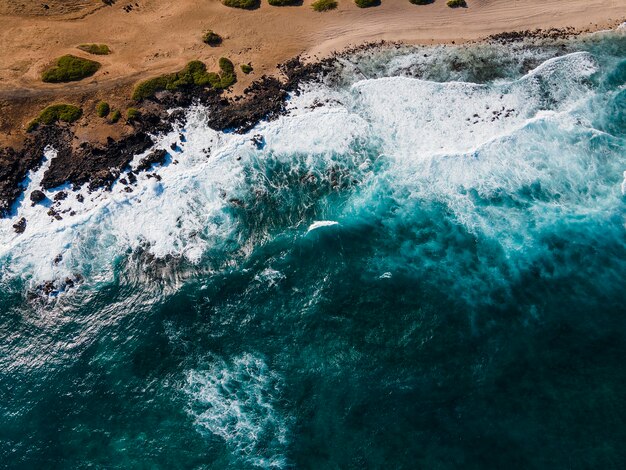 바다와 함께 숨막히는 하와이 풍경
