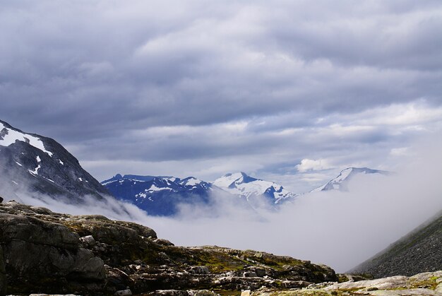 Breathtaking scenery of beautiful Atlanterhavsveien - Atlantic Ocean Road, Norway