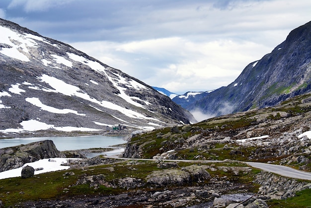 Breathtaking scenery of beautiful Atlanterhavsveien - Atlantic Ocean Road, Norway