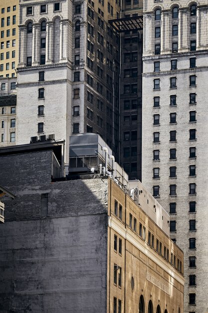 Захватывающий снимок зданий Нью-Йорка в США
