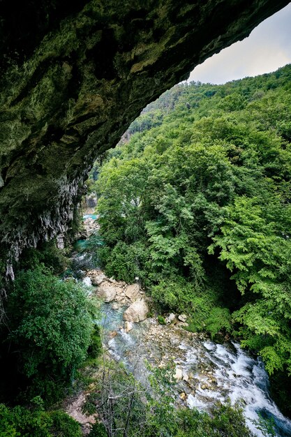 프랑스에서 촬영 한 Saut du Loup 폭포의 숨막히는 장면