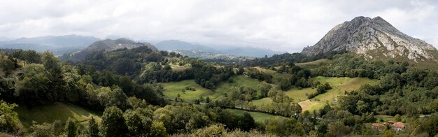 breathtaking view of beautiful mountains
