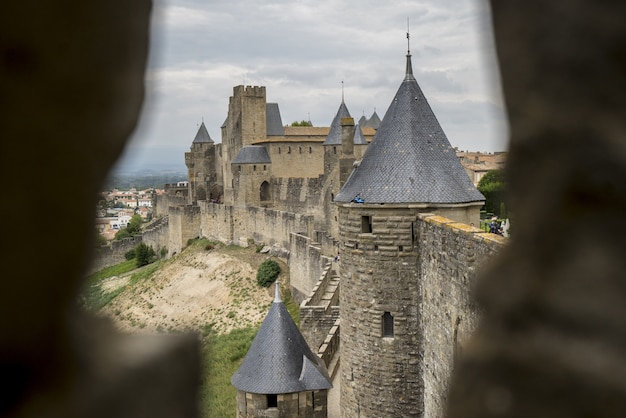 breathtaking view of the carcassonne citadel captured in south of france