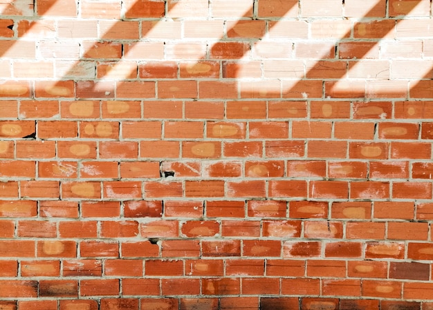 Brick background with shadows