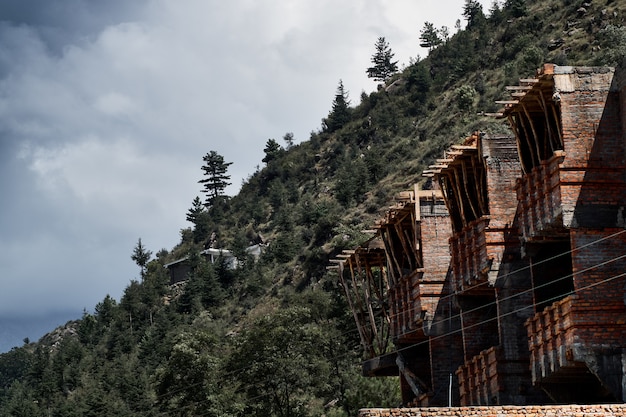 Free photo brick buildings in swat