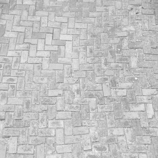 Free photo brick patterned sidewalk