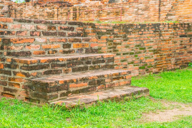 brick stair in park