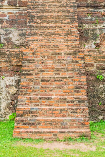 brick stair in park