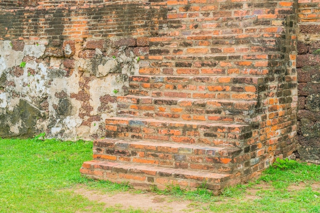 brick stair in park