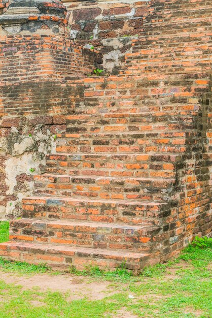 brick stair in park