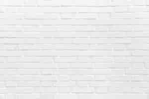 Free photo brick wall painted in white