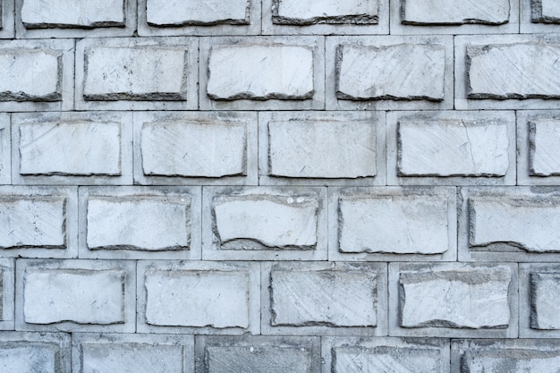 Brick wall. Texture of gray brick with white filling