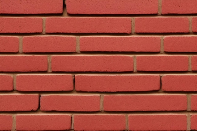 Free photo a brick wall with a red brick background