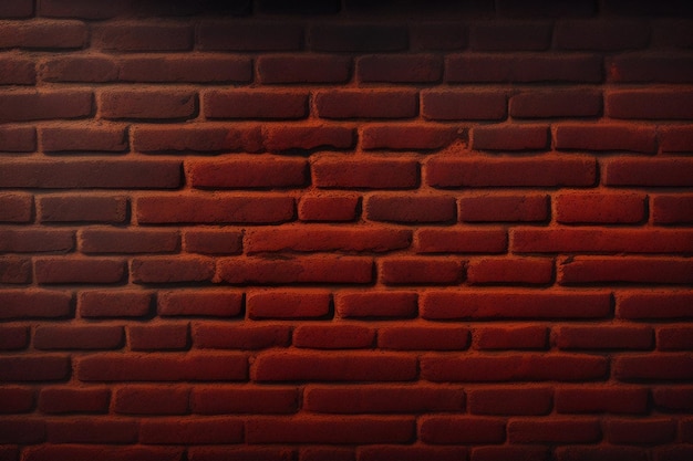 Free photo a brick wall with a red brick wall in the background