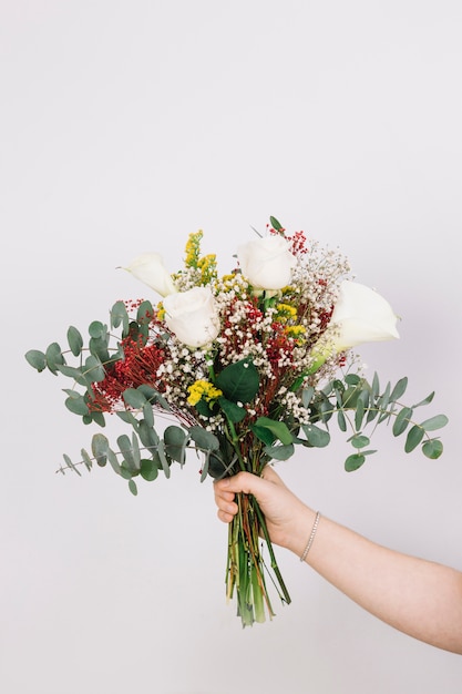 Bridal bouquet of flowers