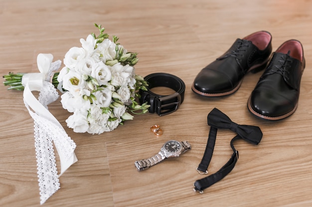 Bride and broom accessories