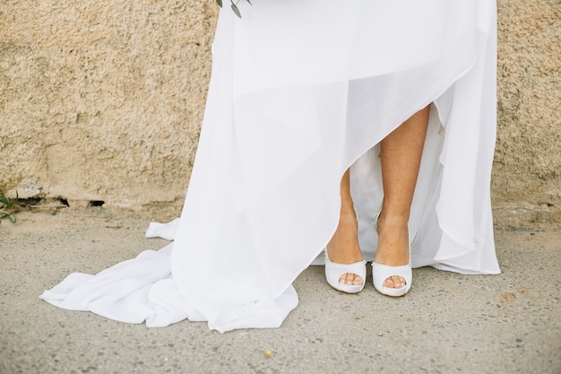 Bride in a natural landscape