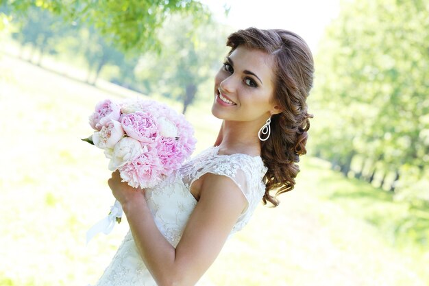 Bride on wedding day