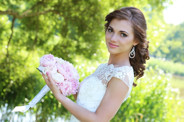 Bride on wedding day