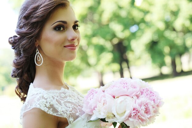 Bride on wedding day