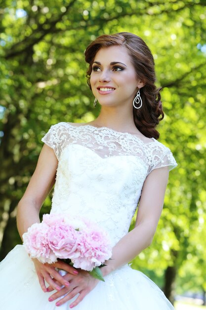 Bride on wedding day