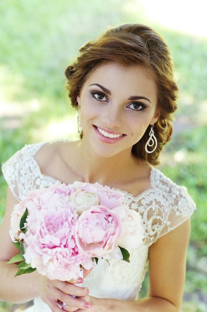 Bride on wedding day