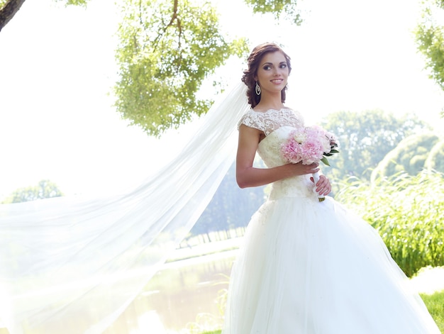 Bride on wedding day