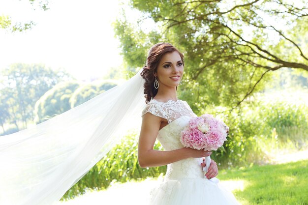 Bride on wedding day