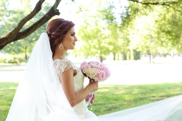 Bride on the wedding day