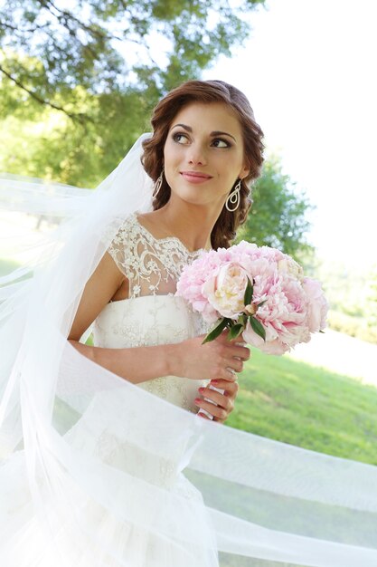 Bride on the wedding day