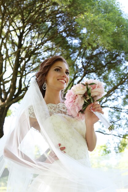 Bride on the wedding day