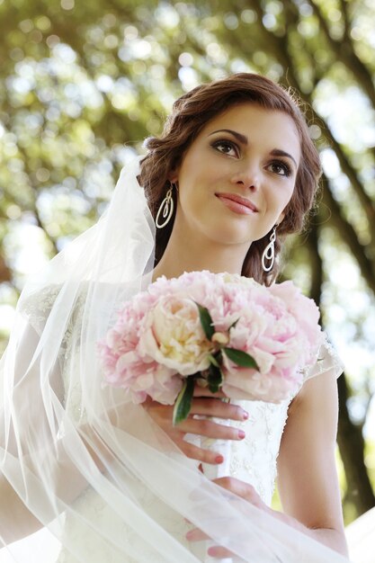 Bride on the wedding day