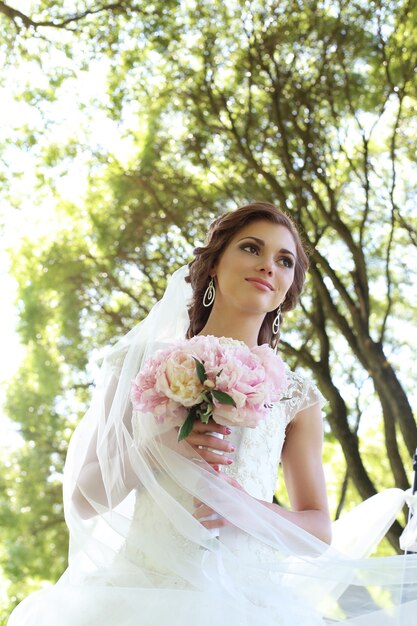 Bride on the wedding day