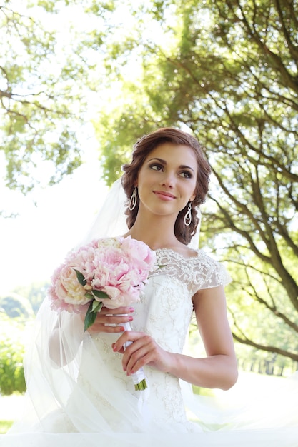 Bride on the wedding day