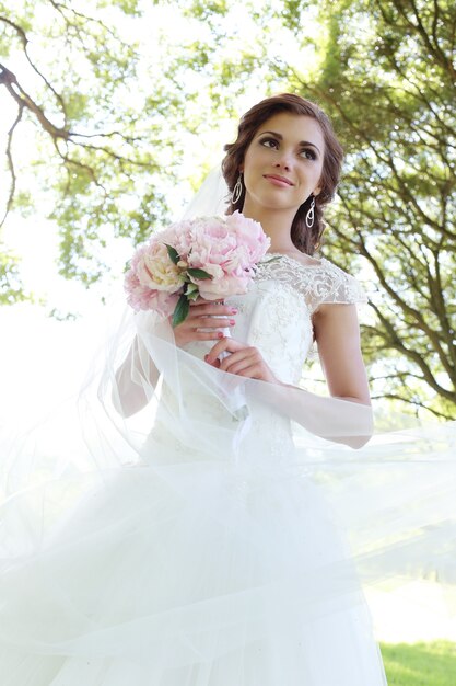 Bride on the wedding day