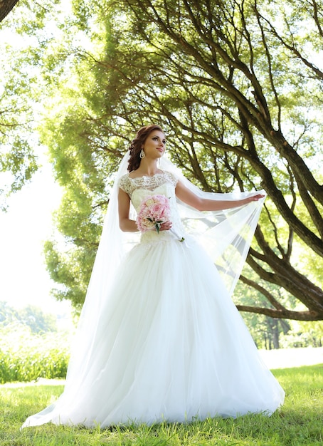 Bride on the wedding day